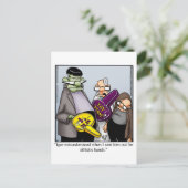 Halloween Humor Briefkaart (Staand voorkant)