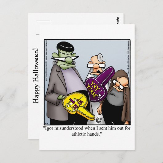 Halloween Humor Briefkaart (Voorkant / Achterkant)