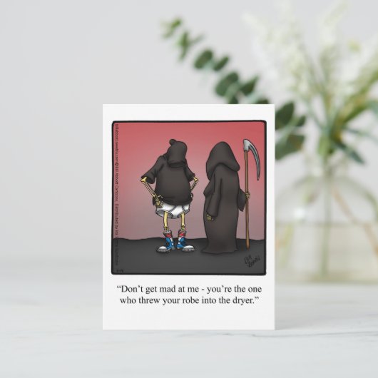 Halloween Humor Briefkaart (Staand voorkant)