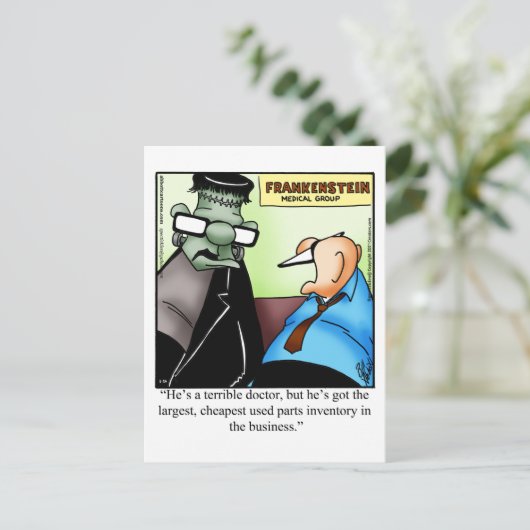 Halloween Humor Briefkaart (Staand voorkant)