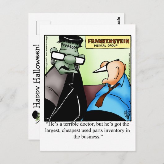 Halloween Humor Briefkaart (Voorkant / Achterkant)