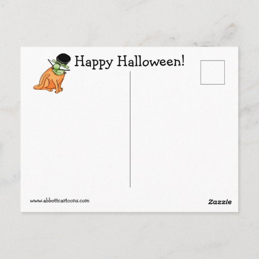Halloween Humor Briefkaart (Achterkant)