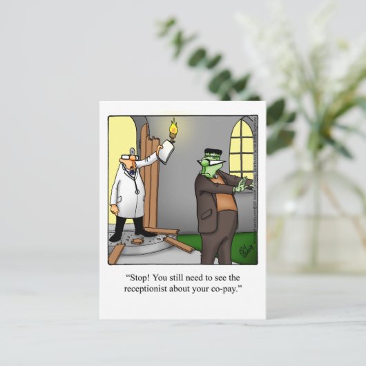 Halloween Humor Briefkaart (Staand voorkant)