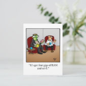 Halloween Humor Briefkaart (Staand voorkant)