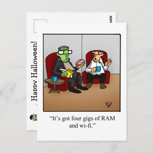 Halloween Humor Briefkaart (Voorkant / Achterkant)