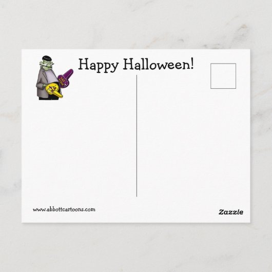 Halloween Humor Briefkaart (Achterkant)