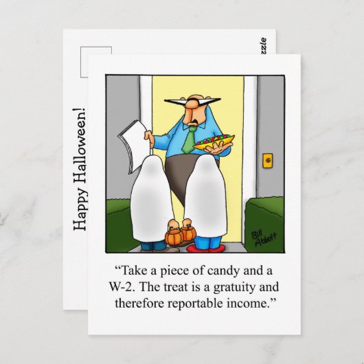 Halloween Humor Briefkaart (Voorkant / Achterkant)