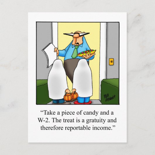Halloween Humor Briefkaart (Voorkant)