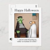 Halloween Humor Briefkaarten "Spectickles" (Voorkant / Achterkant)