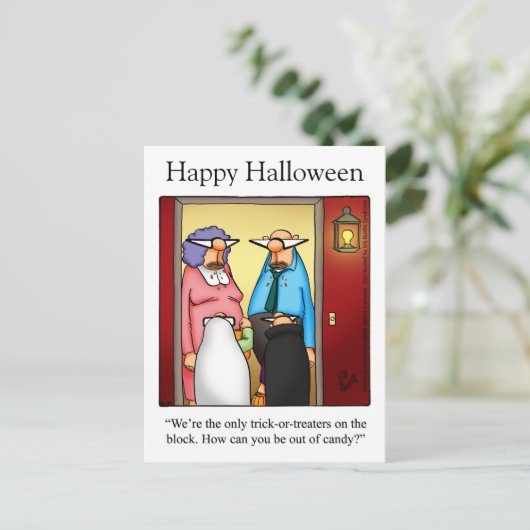 Halloween Humor Briefkaarten "Spectickles" (Staand voorkant)
