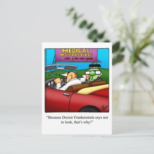 Halloween Humor Briefkaarten "Spectickles" (Staand voorkant)