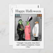 Halloween Humor Briefkaarten "Spectickles" (Voorkant / Achterkant)