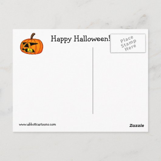 Halloween Humor Briefkaarten "Spectickles" (Achterkant)
