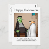 Halloween Humor Briefkaarten "Spectickles" (Voorkant / Achterkant)