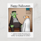 Halloween Humor Briefkaarten "Spectickles" (Voorkant)