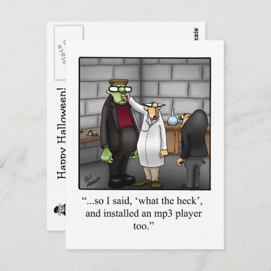 Halloween Humor Briefkaarten "Spectickles" (Voorkant / Achterkant)