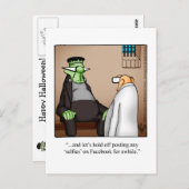 Halloween Humor Briefkaarten "Spectickles" (Voorkant / Achterkant)