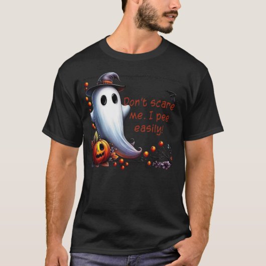 Halloween Humor Ghost T-Shirt (Voorkant)