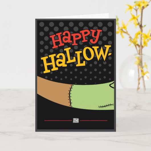 Halloween Humor Kaart (Gele Bloem)