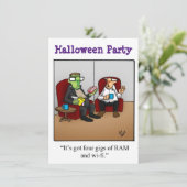 Halloween Humor Party Invitations "Spectickles" Kaart (Staand voorkant)