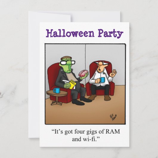 Halloween Humor Party Invitations "Spectickles" Kaart (Voorkant)