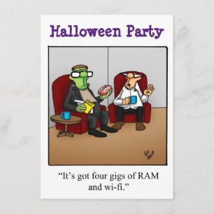 Halloween Humor Party Invitations "Spectickles" Kaart