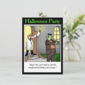 Halloween Humor Party Invitations "Spectickles" Kaart (Staand voorkant)