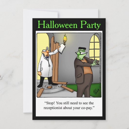 Halloween Humor Party Invitations "Spectickles" Kaart (Voorkant)