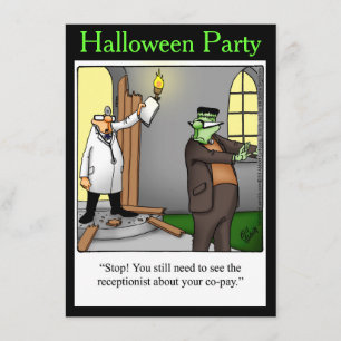 Halloween Humor Party Invitations "Spectickles" Kaart