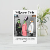 Halloween Humor Party Invitations "Spectickles" Kaart (Staand voorkant)