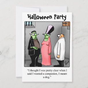 Halloween Humor Party Invitations "Spectickles" Kaart