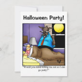 Halloween Humor Party Invitations "Spectickles" Kaart (Voorkant)