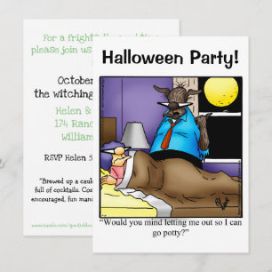 Halloween Humor Party Invitations "Spectickles" Kaart