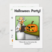 Halloween Humor Party Invitations "Spectickles" Kaart (Voorkant / Achterkant)