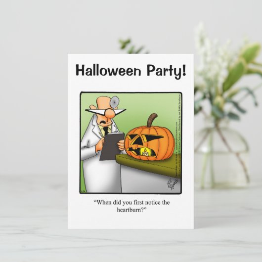 Halloween Humor Party Invitations "Spectickles" Kaart (Staand voorkant)