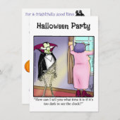 Halloween Humor Party Invitations "Spectickles" Kaart (Voorkant / Achterkant)