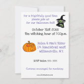 Halloween Humor Party Invitations "Spectickles" Kaart (Achterkant)