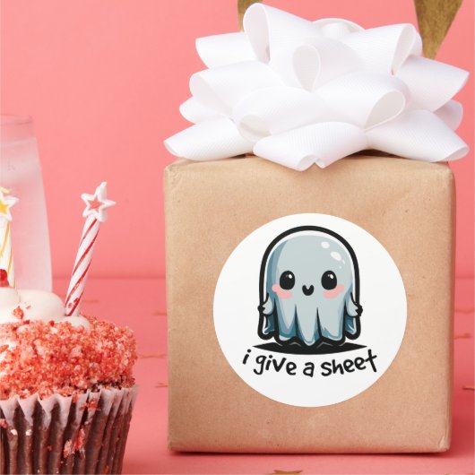 Halloween humor ronde sticker (Feest)