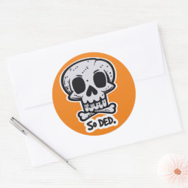 Halloween humor ronde sticker