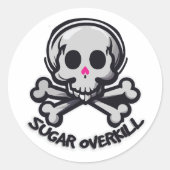 Halloween humor ronde sticker (Voorkant)