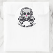 Halloween humor ronde sticker (Tas)