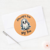 Halloween humor ronde sticker (Envelop)