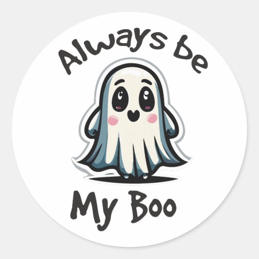 Halloween humor ronde sticker (Voorkant)