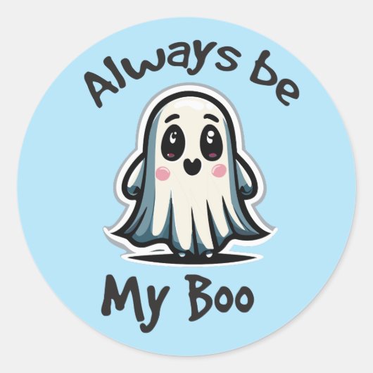 Halloween humor ronde sticker (Voorkant)