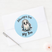 Halloween humor ronde sticker (Envelop)