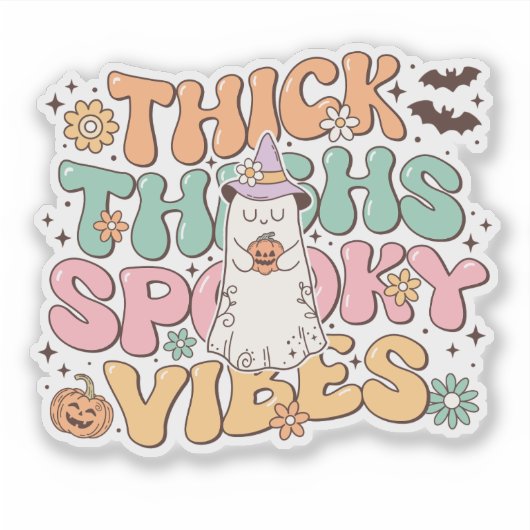 Halloween Humor Spooky Sticker (Voorkant)