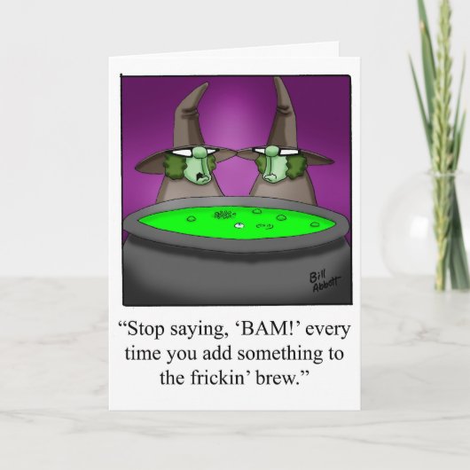 Halloween Humor Wenskaart voor Halloween Kaart (Voorkant)