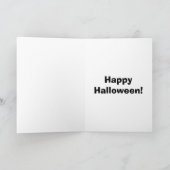 Halloween Humor Wenskaart voor Halloween Kaart (Binnen)