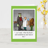 Halloween Humor Wenskaart voor Halloween Kaart (Gele Bloem)