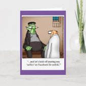 Halloween Humor Wenskaart voor Halloween Kaart (Voorkant)